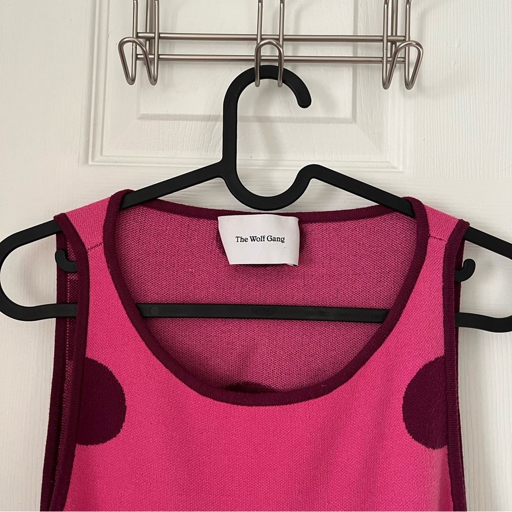 EUC The Wolf Gang Mira Sleeveless Knit Maxi Dress size Large - Picture 7 of 13